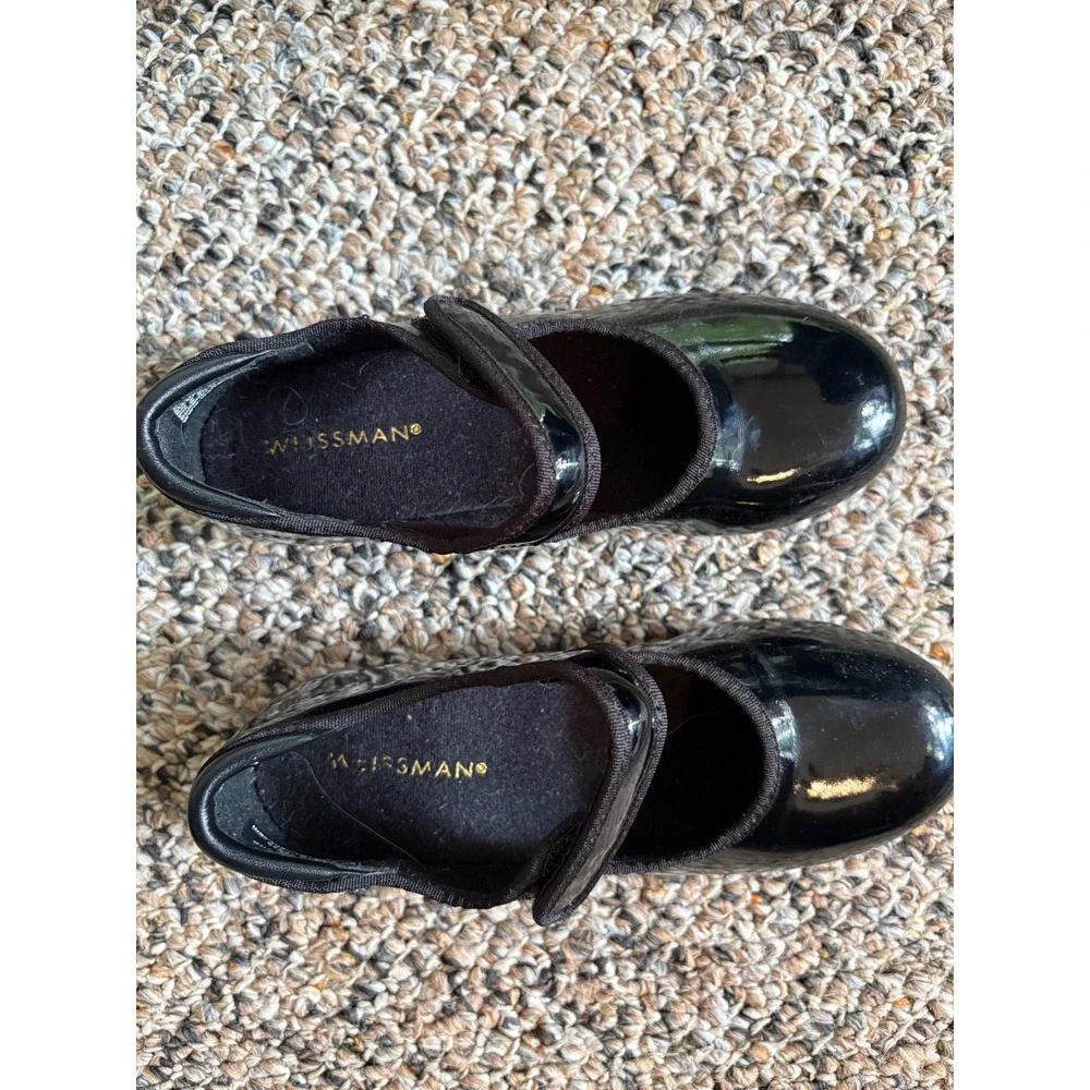 Weissman Kids Black Patent Mary Jane Tap Shoes W2600 Size 13.5CM